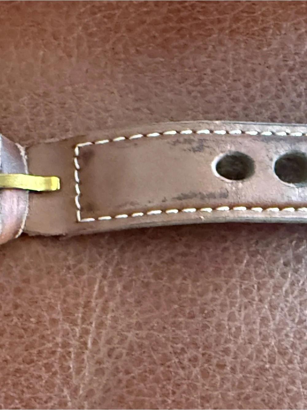 Invicta Gold Case Chronograph Watch with Brown Leather Strap